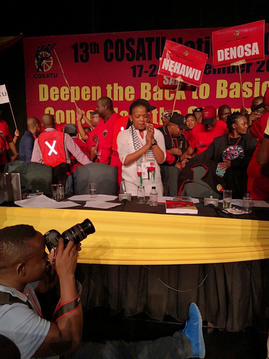 COSATU first women president thanking all workers for their confidence in her leadership Losi said now even more confident and convinced that indeed this militant
