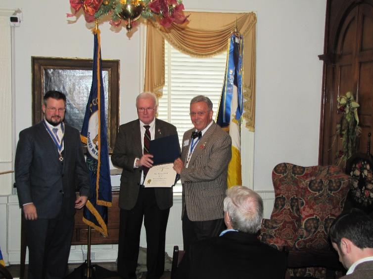 Lafayette Chapter News Page 2 of 11 John Landon and Greg Landon present the Distinguished Service Award