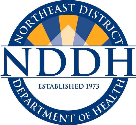 Northeast District Department of Health 69 South Main Street, Unit 4 Brooklyn, Connecticut 06234 Phone 860-774-7350 Fax 860-774-1308 www.nddh.