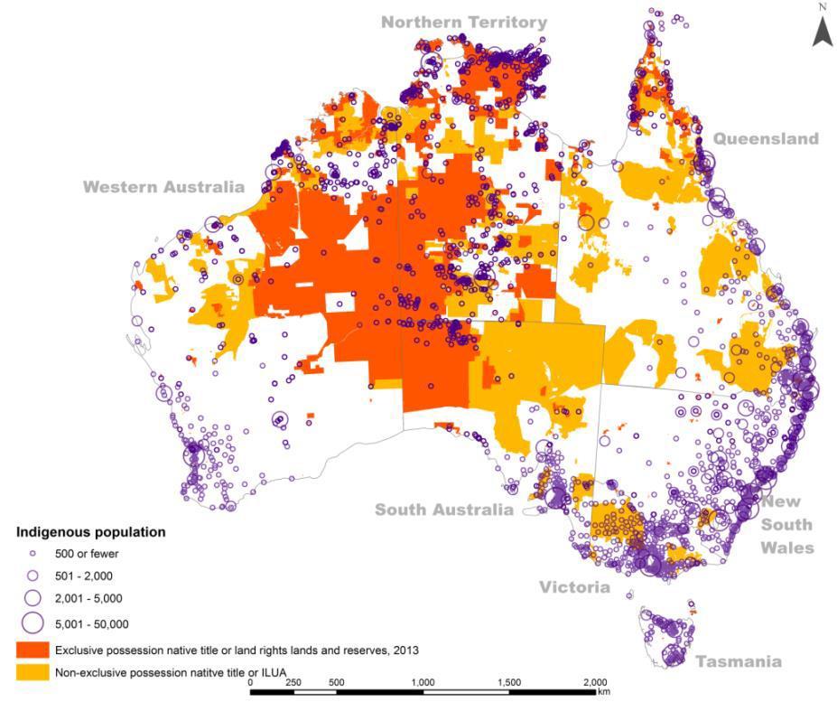 Figure 3: Distribution of Indigenous population from the