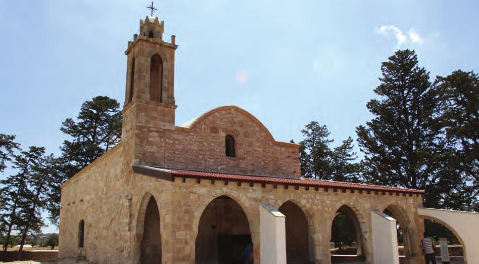 PHOTO: Katia Christodoulou The Church of Agios Afksentios in the occupied village of Komi Kebir.