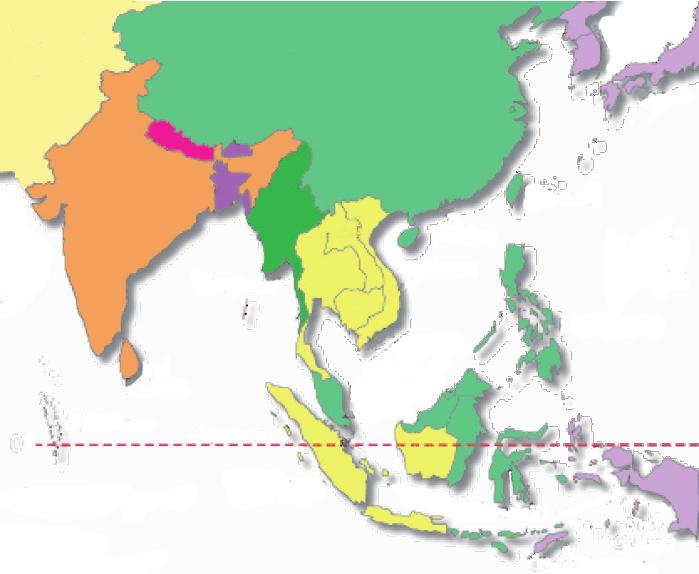 CONTRIBUCIÓN ESPECIAL INVITADA Asia Middle East Nepal Bhutan China Myanmar (Burna) North Korea South Korea Japan Bangladesh Hong Kong Taiwan India Thailan Laos Vietnam Macau Pacific Ocean Sri Lanka
