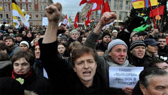 Russia Un-united? Anti-Putin Protests Startle Government Fraud... crook... scoundrel... thief.