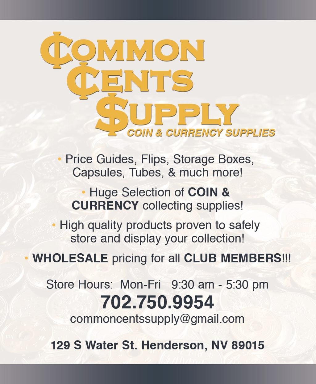 12, 2019 Coin Show @ PALACE STATION LVNS Annual