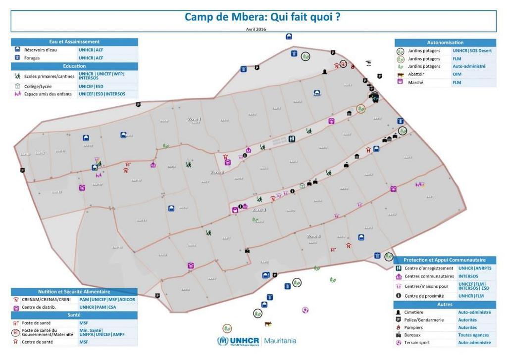 Annex 2 Who does what in Mbera camp maps.unhcr portal Contacts: Helena B.