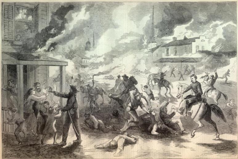 ATTACK ON LAWRENCE In May 1856 a pro-slavery jury charged anti-slavery leaders with treason.
