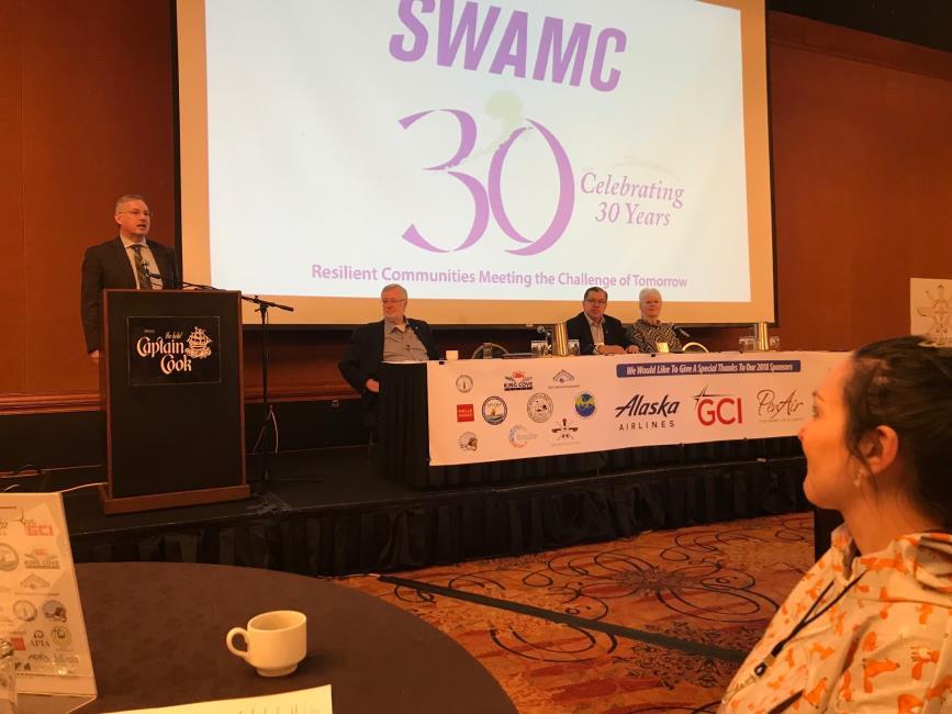 Dispatches from the Southwest Alaska Municipal Conference Annual Summit Speaker Edgmon joined municipal leaders from many regions of House District 37 this week at SWAMC s annual summit.