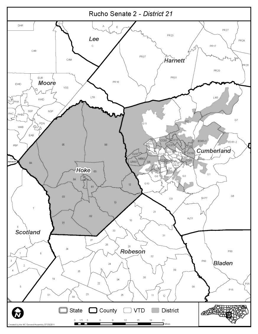 - 28 - number of two county clusters to better comply, under their theory, with Stephenson. (Doc. Ex. 1986-87). This relocation, however, was not allowed to compromise Defendants racial objectives.