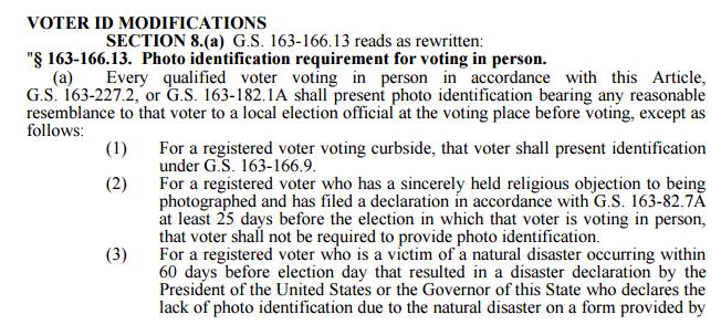 Most honest people would pull out an NCDL or ID when asked for ID, but enterprise-level vote thieves know to present a HAVA