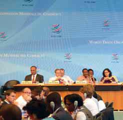 WTO members continued to seek to break the deadlock in the Doha Round negotiations and were unanimous in their desire to deliver a positive outcome for the Ninth Ministerial Conference, which will be