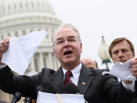 Rep. Tom Price, HHS HHS Secretary Georgia Republican, Physician Budget and Ways and Means Committees Key Issues: