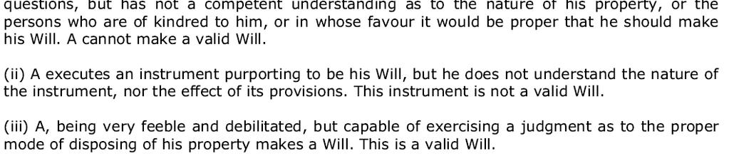 3. Who can make a Will (Continued)