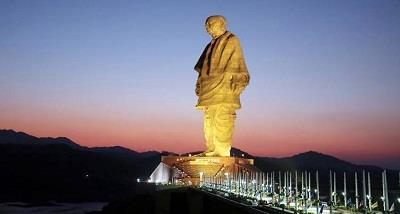 The 182-metre tall Statue of Unity dedicated to Sardar Patel in Gujarat's Narmada district is becoming one of the country's top tourist spots.