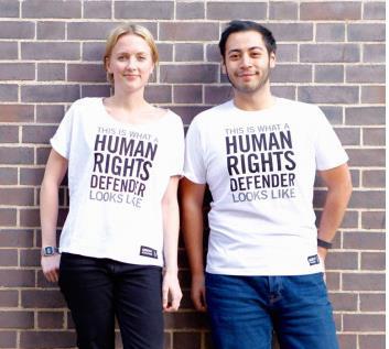 RESOURCES BRAVE Campaign Materials & new BRAVE T-shirts Materials BRAVE Campaign leaflet Azza Soliman action card Placards: Free all Human Rights Defenders Placard Stand with Human Rights Defenders