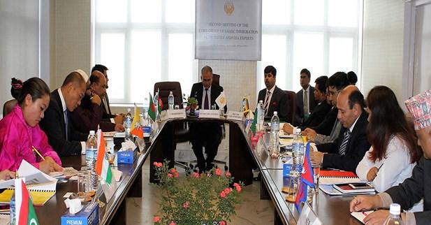 Addressing the meeting of the Core Group, H. E. Mr. Amjad Hussain B.