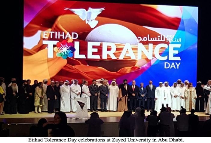 the Year of Zayed and 2017 as the Year of Giving In November 2018, a World Tolerance Summit was held in Dubai Pope Francis will visit Abu Dhabi in February 2019 and conduct a mass at