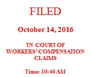 ) ) EXPEDITED HEARING ORDER DENYING REQUSTED BENEFITS This matter came before the undersigned workers compensation judge on October 12, 2016, on the Requests for Expedited Hearing filed by the