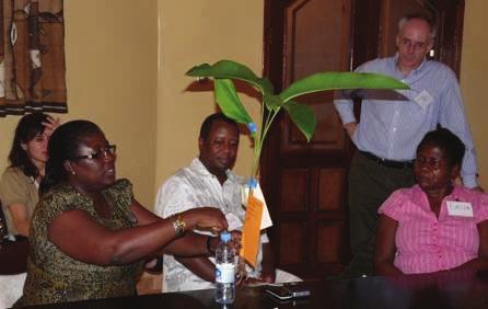 Mrs. Dennis presenting a regional concept to some participants in Monrovia Liberia T he Secretariat in 2010 participated in 5 international conferences/workshops in Liberia,