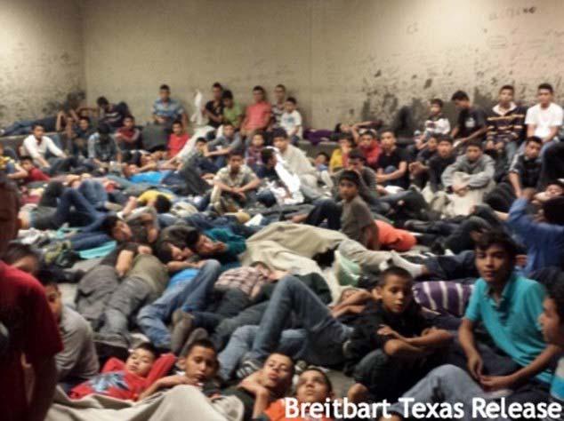 2 of 17 6/11/2014 6:13 AM Overflowing: Immigration authorities have opened a shelter at Lackland Air Force Base in Texas to house a rising number of unaccompanied minors who have been crossing the U.