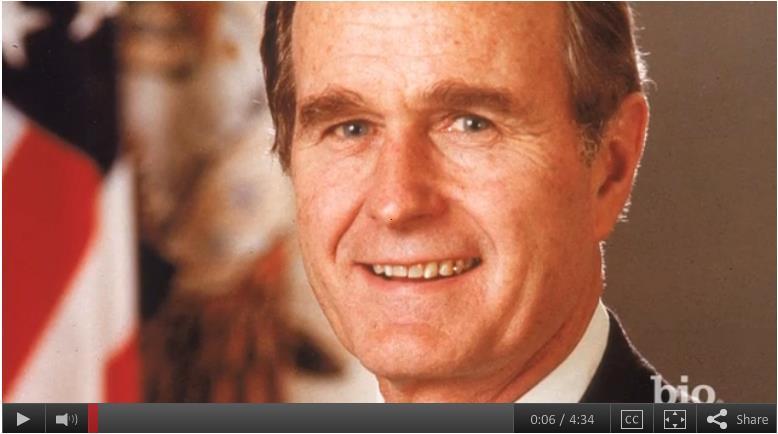 George H.W. Bush Mini Biography http://www.biography.