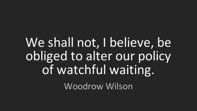 MORAL DIPLOMACY- PRESIDENT WILSON -Wilson refused to
