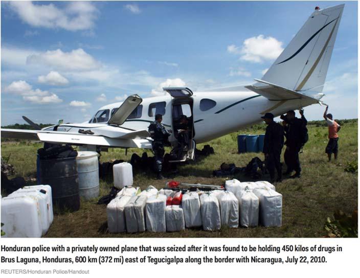 Figure 12. Private Aircraft Carrying Drugs Seized 295 Bearing in mind the true numbers of cartel aircraft are unknown, suppose 400 airplanes successfully delivered drugs across the border.