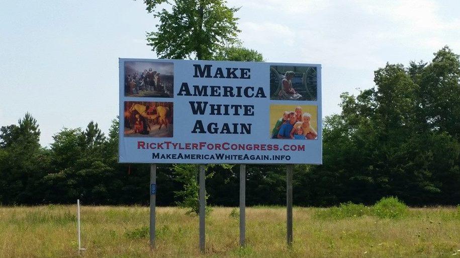 Billboard of a Trump-inspired