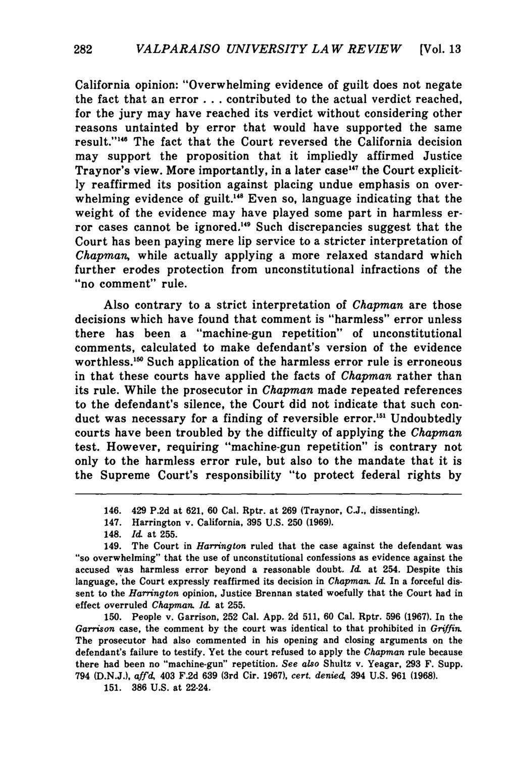 Valparaiso University Law Review, Vol. 13, No. 2 [1979], Art. 3 282 VALPARAISO UNIVERSITY LAW REVIEW [Vol.