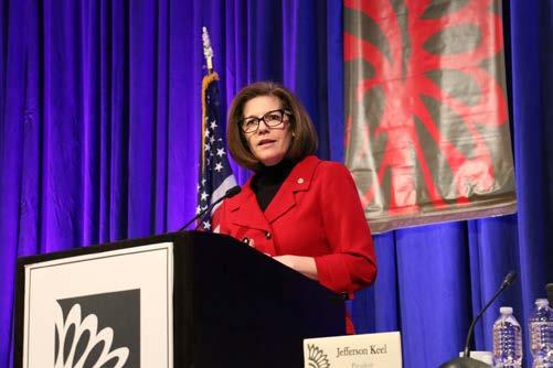 The first guest speaker of the morning was Senator Catherine Cortez Masto (NV) who spoke about the inclusion and diversification in government representation.