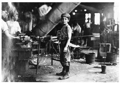Child worker, glass factory Child worker, glass factory Child labor