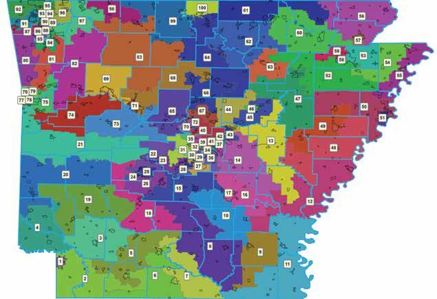 House of Representatives District Map and List District 1 Carol Dalby (R) District 2 Lane Jean (R) District 3 Danny Watson (R) District 4 DeAnn Vaught (R) District 5 David Fielding (D) District 6