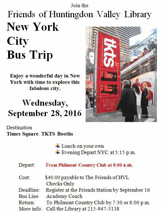 Apple! New York City Bus Trip Wednesday, September 28, 2016 Sign up today for the Second Bus Wait List! We have 12 signed up so far - add your name to the list!