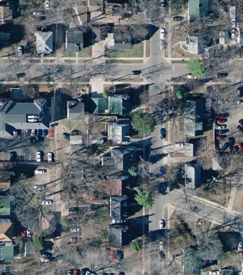 CITY OF EAST LANSING AERIAL PHOTOGRAPH LINDEN DIVISION SYCAMORE