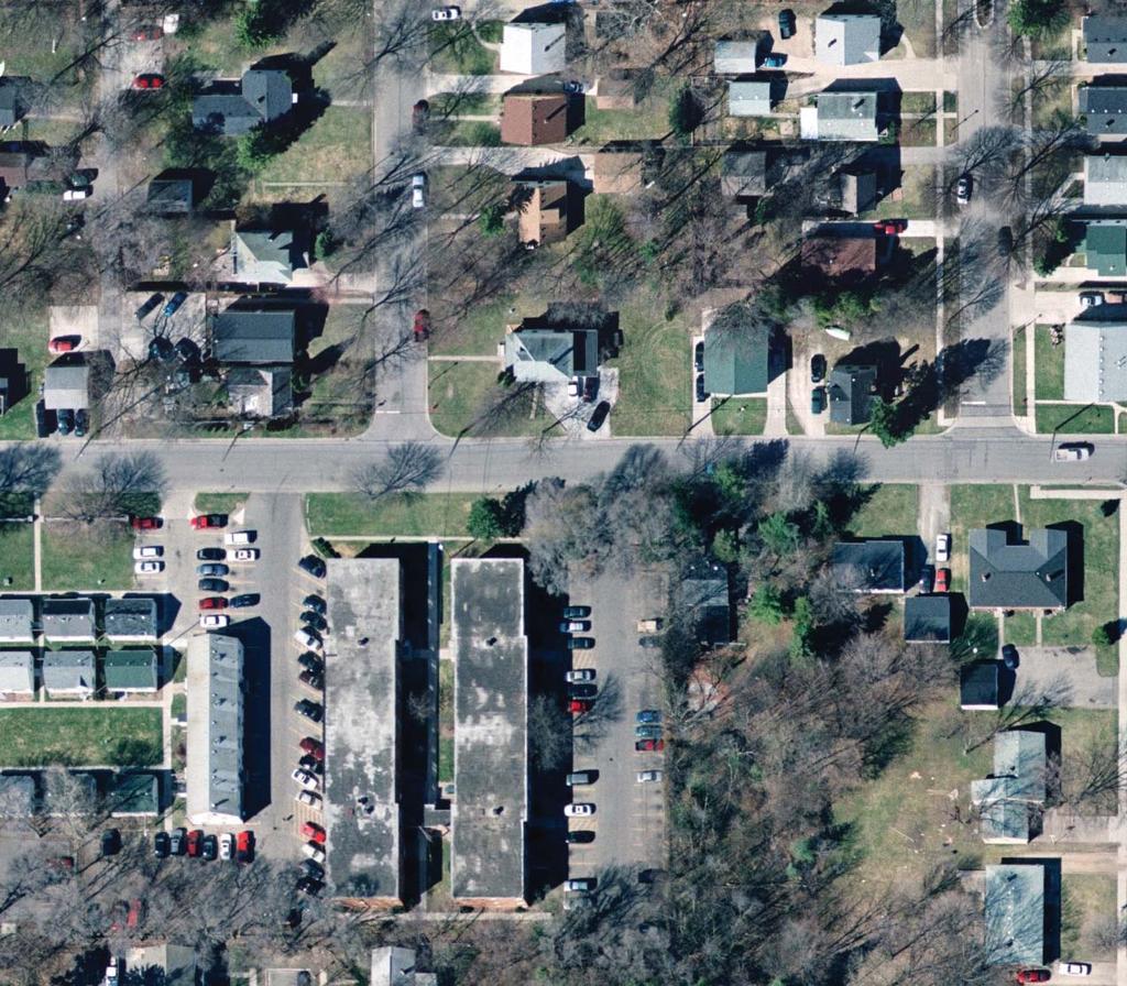 CITY OF EAST LANSING AERIAL PHOTOGRAPH CORNELL AVENUE BEECH