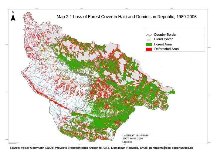 Loss of Forest Cover in Haiti