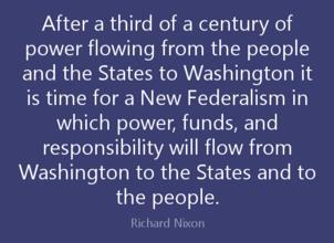 Nixon s New Federalism -Nixon s domestic