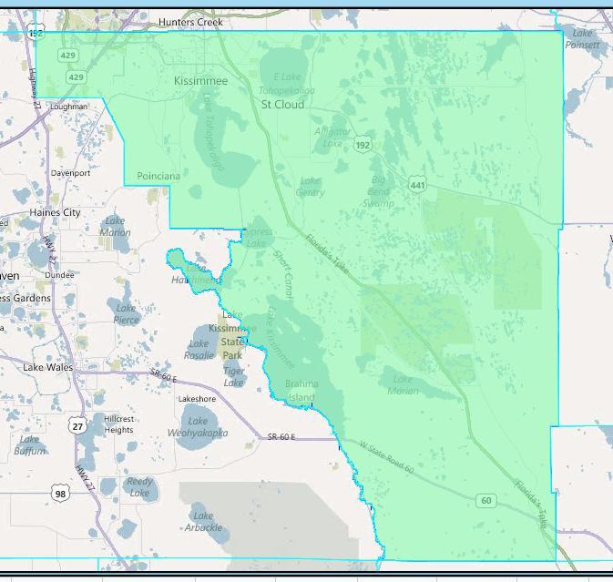 Cent-13: Keep Osceola County Whole Within a Congressional District Description: Osceola County is now divided between three Congressional districts.