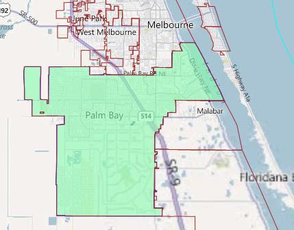 Cent-23: Keep the City of Palm Bay Whole within a House District Description: Palm Bay is big enough to have one representative and they should be represented.