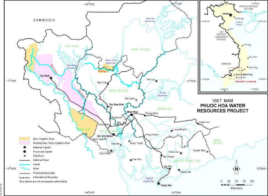Map 1: Phuoc Hoa Project Area Diagram