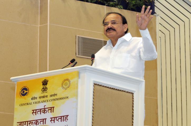 Venkaiah Naidu inaugurated the Vigilance Awareness Week, organized by the Central Vigilance Commission, in New Delhi on October 30, 2017.