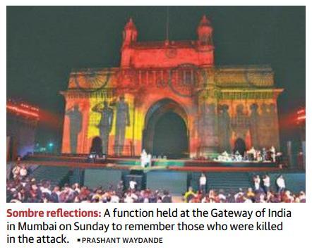 Prelims Focus Facts-News Analysis Page-1- Humanity must unite to fight terrorism, says Modi Country can never forget the sacrifice of 26/11 victims Pak.