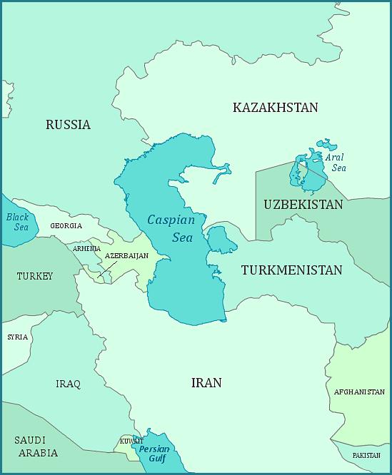 Last Day- Q s- Answers Caspian sea is located in Western Asia on the eastern edges of Europe. It's the largest lake on the planet.