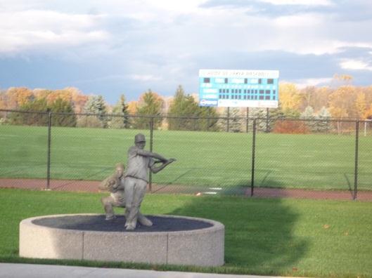 Diamond Description- Grand Valley s baseball diamond is a place on the Grand Valley campus where my roommate and I