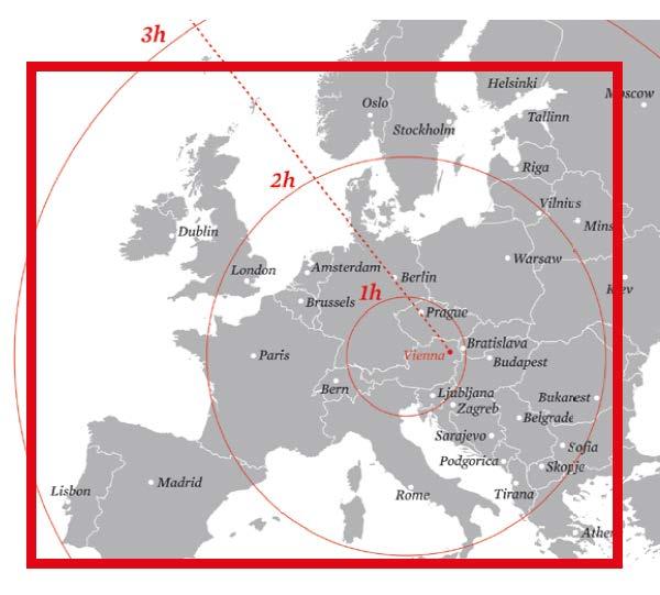The accessibility of the location This criterion concerns the availability, frequency and duration of flight connections from the capitals of all EU Member States to the airports close to the