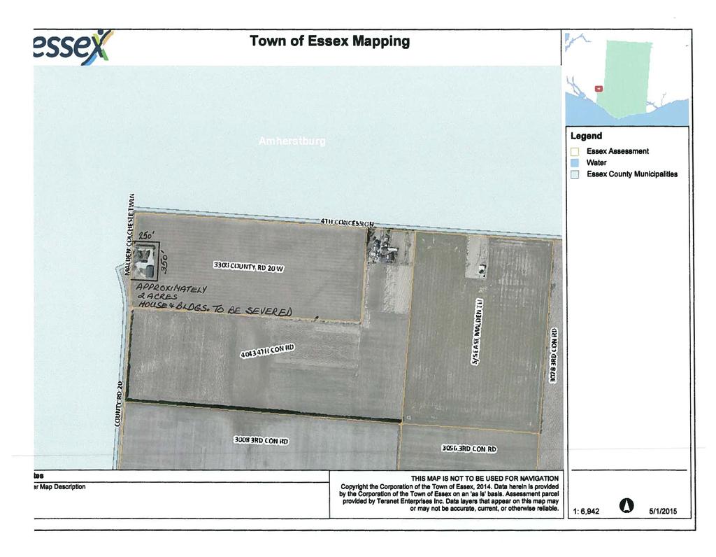 Town of Essex Mapping Essex Assessment Water O Essex County Municipalities 33 J:I(()UNfY,Rl[2a.W,... tr Map Description 3C6la.