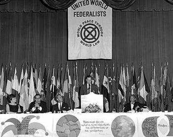 The World Federalist Movement The WFM resulted from the efforts of different organizations (pacifists, feminists ) in the 1930s as a response to the failure of the League of Nations The objective was