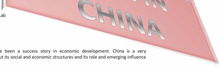 China is a very fascinating country to learn about its social and economic structures and its role and emerging influence on the world economy.