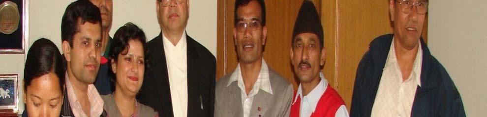 Nepal affiliates met with the Prime Minister, Jhala Nath