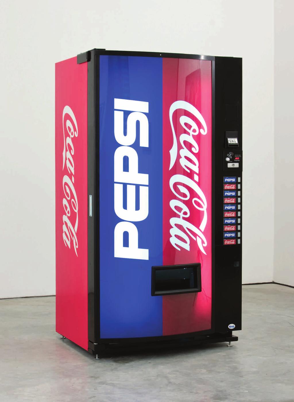 Jonathan Horowitz, Coke and/or Pepsi Machine, 2007. Customized, operational vending machine, 72 x 33½ x 29¼ inches.
