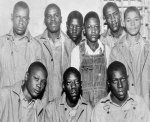 African Americans in the Depression Nine African American teenagers, ages 13 to 19, were hoboing in Alabama and were accused of raping two